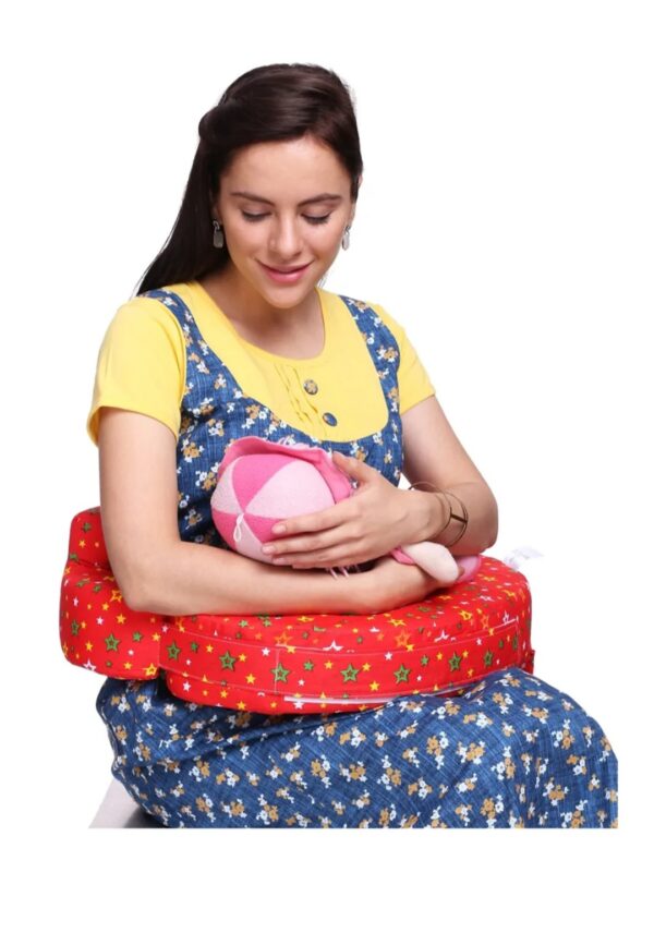 Feeding Pillow Animals with Heart Print