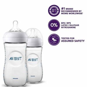 Avent natural 330 ml feeding bottle pk of 2
