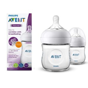 Avent natural 260ml feeding bottle pk of 2