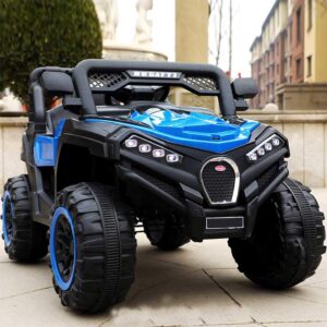 Kids 12V Battery Operated Ride on Jeep with Music, Lights, Spring Suspension