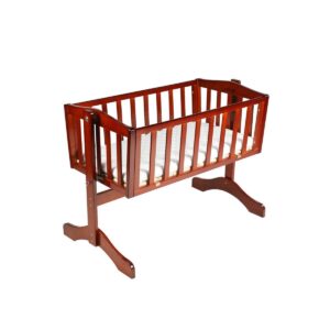 Baby Wooden Cot with Detachable Newborn Cradle C-80
