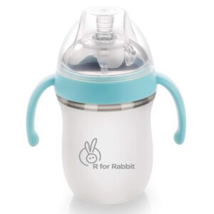 R For Rabbit – First Feed Silicon 160 ml Silicon Feeding Bottle (Blue)