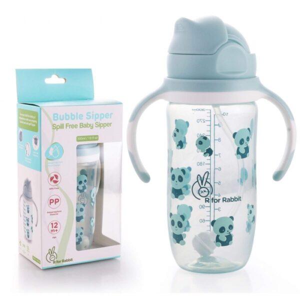 R For Rabbit – Bubble Sipper Bottle (Blue)