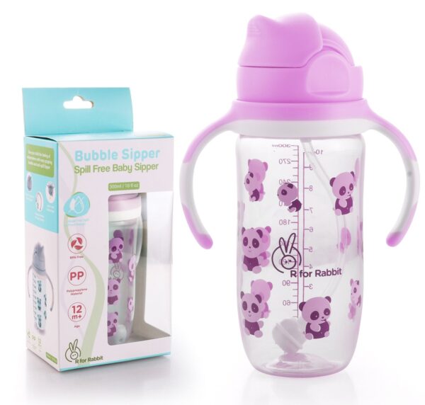 R For Rabbit – Bubble Sipper Bottle (Pink)