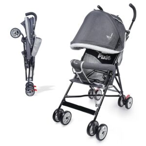 R For Rabbit – Pixie Buggy Stroller (Black Grey)