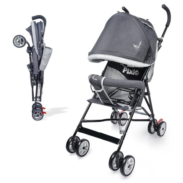R For Rabbit – Pixie Buggy Stroller (Black Grey)
