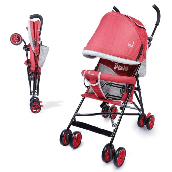R For Rabbit – Pixie Buggy Stroller (Red Grey)