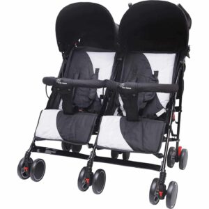 R For Rabbit – Ginny and Johnny Stroller(Black Grey)