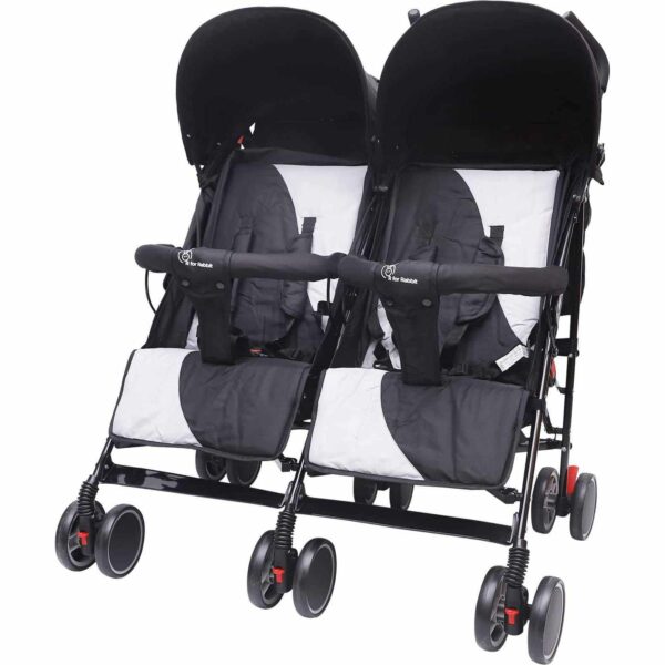 R For Rabbit – Ginny and Johnny Stroller(Black Grey)