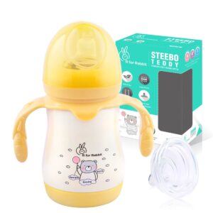 R For Rabbit – Steebo Teddy SS Feeding Bottle 210 ML (Yellow)