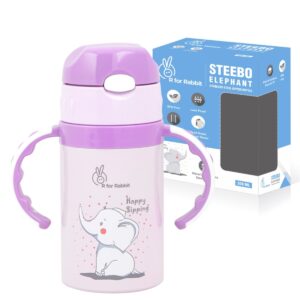 R For Rabbit –  Steebo Elephant SS Feeding Bottle 300 ML (Purple)