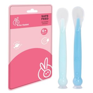 R For Rabbit – Safe Feed Silicon Spoon (Lake Blue-Blue)
