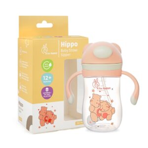 R For Rabbit – Hippo Baby Straw Sipper  (Yellow)