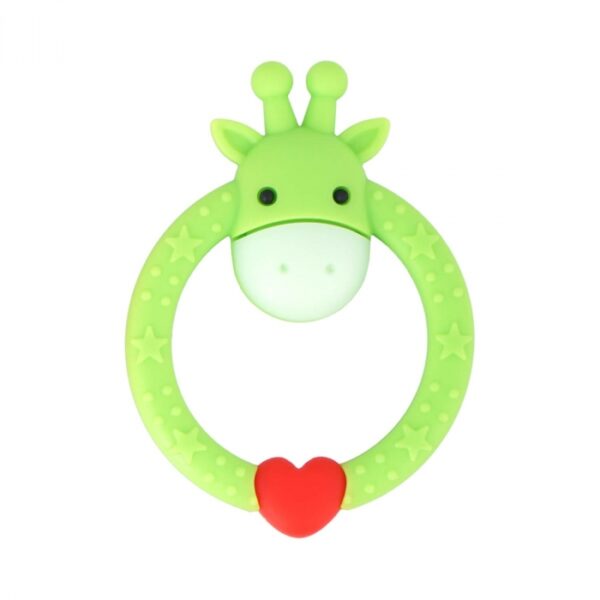 R For Rabbit – Giraffe Teether (Green)