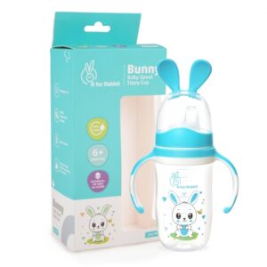 R For Rabbit – Bunny Baby Spout Sippy Cup  (Blue)