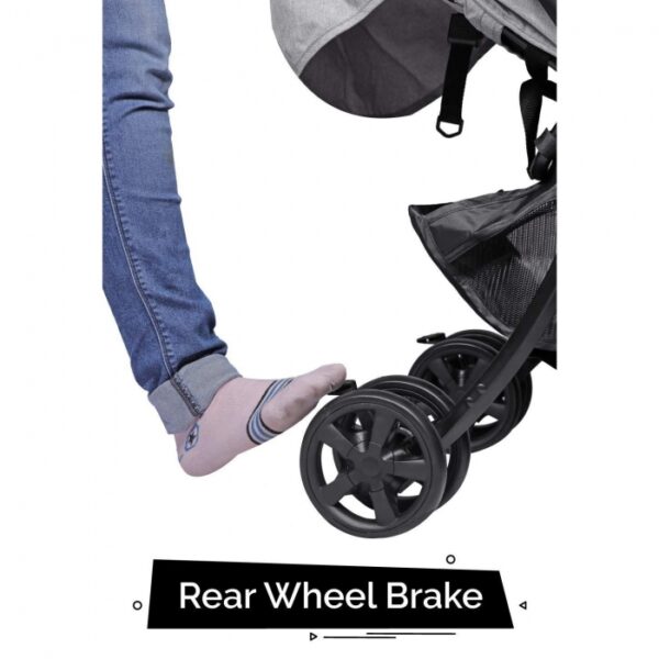 R For Rabbit – Sugar Pop Stroller (Pink Grey) - Image 7