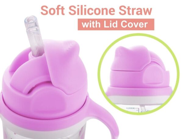 R For Rabbit – Bubble Sipper Bottle (Pink) - Image 2