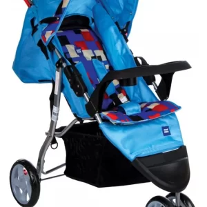 Mee Mee Easy To Push Baby Pram With Quick One-Hand Folding (blue)