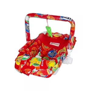 Mee Mee 5 In 1 Baby Cozy Carry Cot Cum Rocker (red printed)
