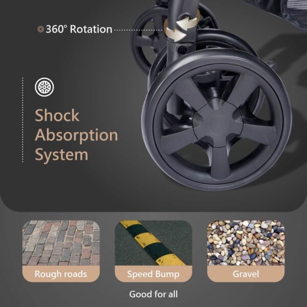 R For Rabbit –Cutie Pie Stroller  (Coffee Black) - Image 2