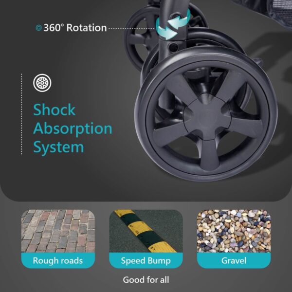 R For Rabbit –Cutie Pie Stroller  ((Green Black) - Image 2