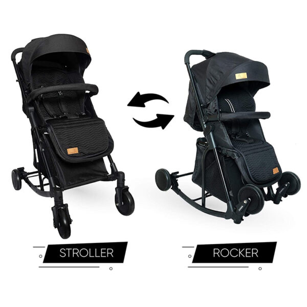 R For Rabbit – Rock N Roll Stroller (Black) - Image 3