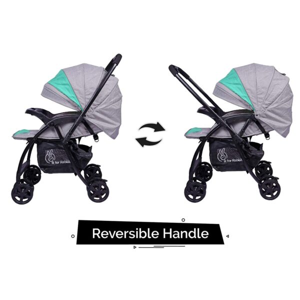 R For Rabbit – Sugar Pop Stroller (Green Grey) - Image 9