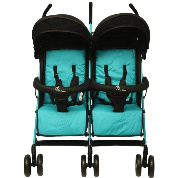 R For Rabbit – Ginny and Johnny Stroller (Blue Black) - Image 2