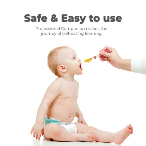 R For Rabbit – Safe Feed Stainless Steel Spoon (Pink) - Image 2