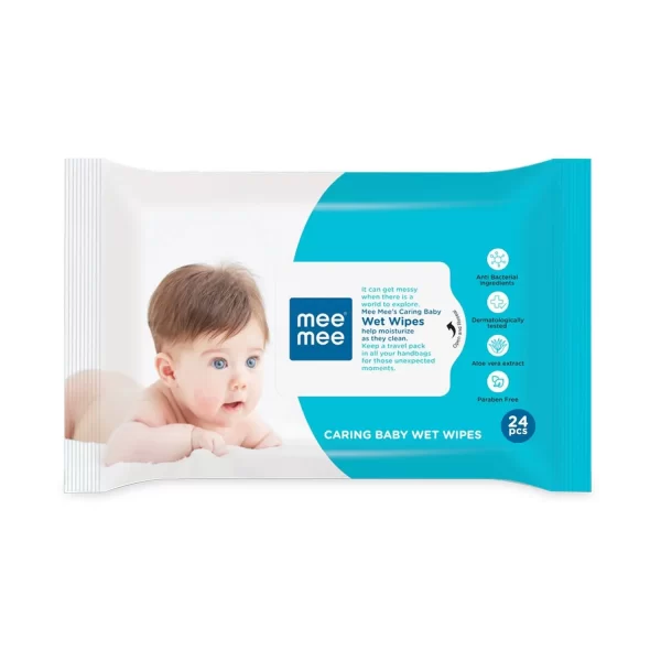 Mee Mee Caring Baby Wet Wipes With Aloe Vera