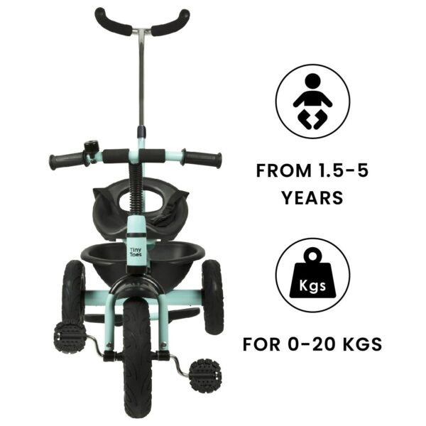 R For Rabbit – Tiny Toes Grand Tricycle (Lake Blue) - Image 3