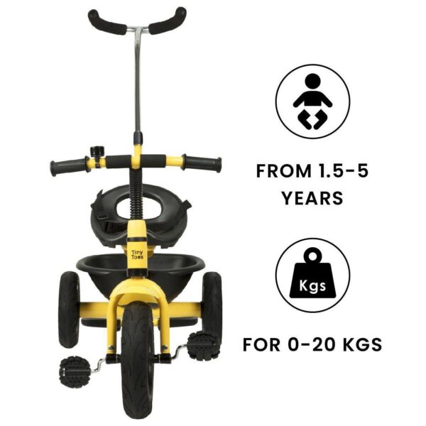 R For Rabbit – Tiny Toes Grand Tricycle (Yellow) - Image 3