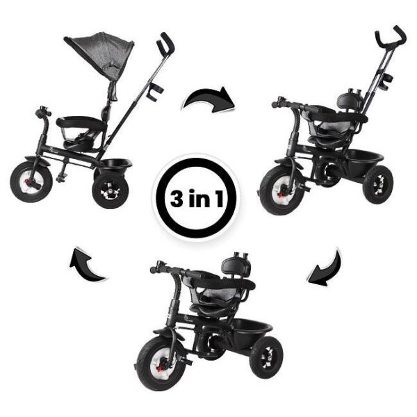 R For Rabbit – Tiny Toes Sportz Tricycle (Grey) - Image 3