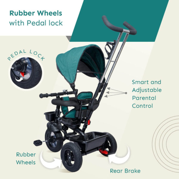 R For Rabbit –Tiny Toes Sportz Plus  (Bottle Green) - Image 3