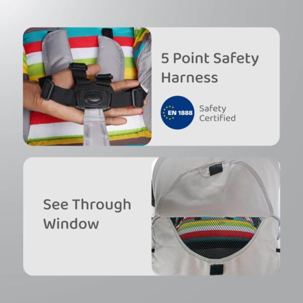 R For Rabbit – Chocolate Ride Stroller (Rainbow) - Image 3