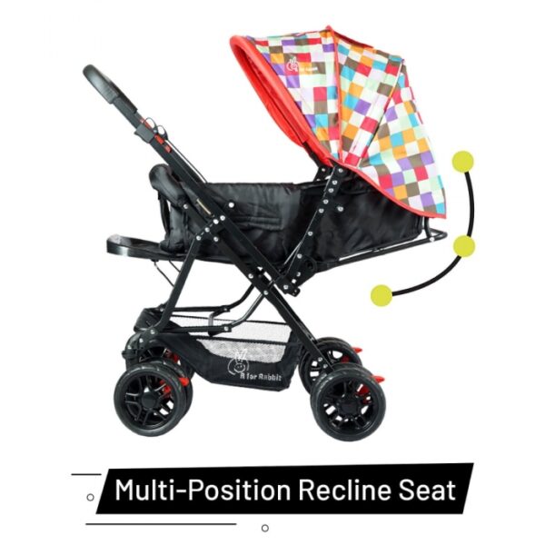 R For Rabbit – Lollipop Lite Stroller (Black Multi) - Image 4