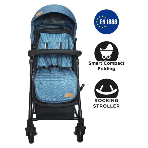 R For Rabbit – Rock N Roll Stroller(Blue) - Image 3