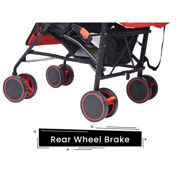 R For Rabbit – Twinkle Twinkle Stroller  (Red Black) - Image 3