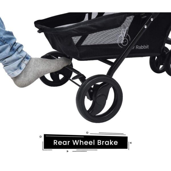 R For Rabbit – Cuppy Cake Grand Stroller (Blue Black) - Image 3