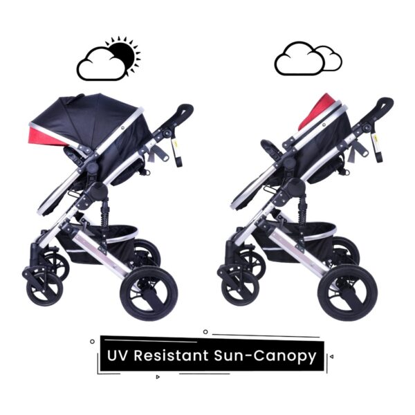 R For Rabbit – Hokey Pokey Lite Stroller  (Red) - Image 3