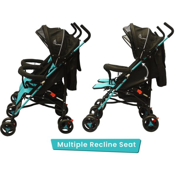 R For Rabbit – Ginny and Johnny Stroller (Blue Black) - Image 9
