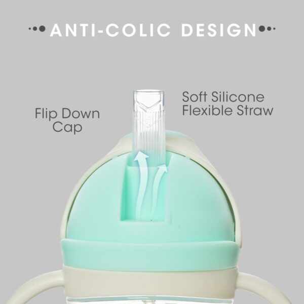 R For Rabbit – Hippo Baby Straw Sipper (Green) - Image 3