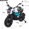 bay bee Adventure Battery Operated Bike for Kids Motor Bike for Kids (White) - Image 3