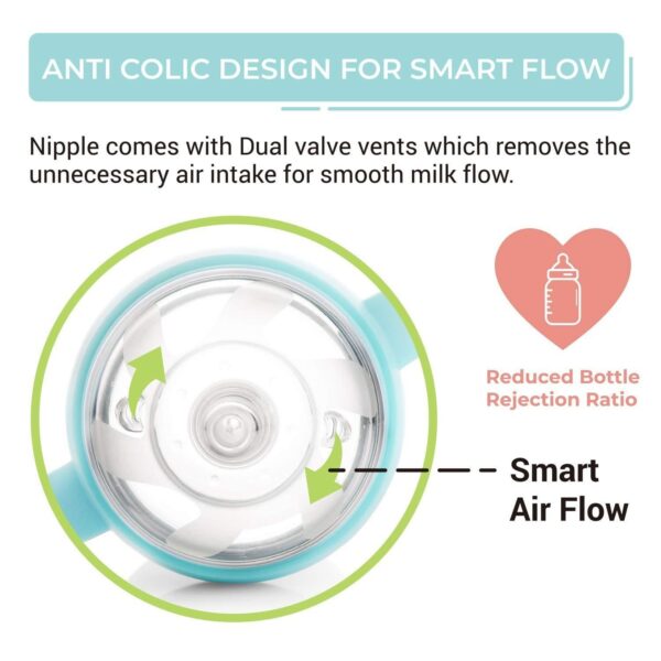 R For Rabbit – First Feed Silicon 160 ml Silicon Feeding Bottle (Blue) - Image 4