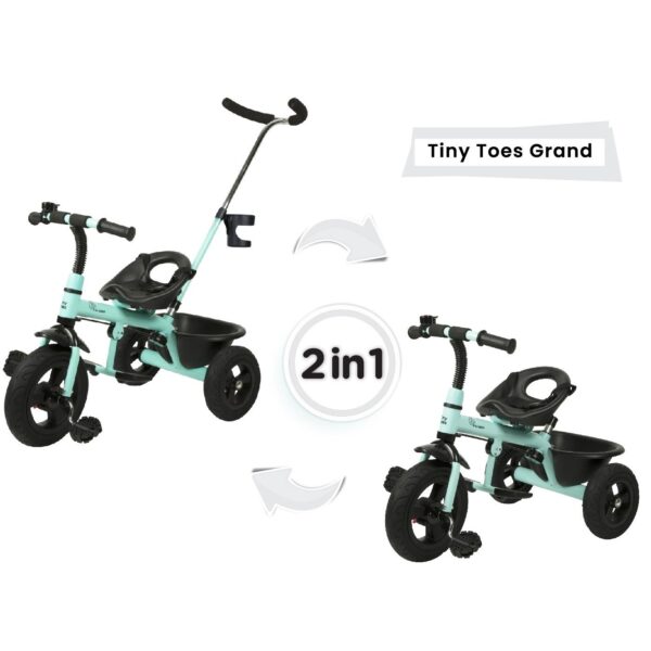 R For Rabbit – Tiny Toes Grand Tricycle (Lake Blue) - Image 4