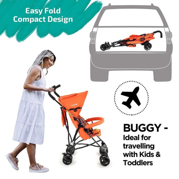 Tutti Frutti Baby Stroller Buggy (Orange) - Image 3