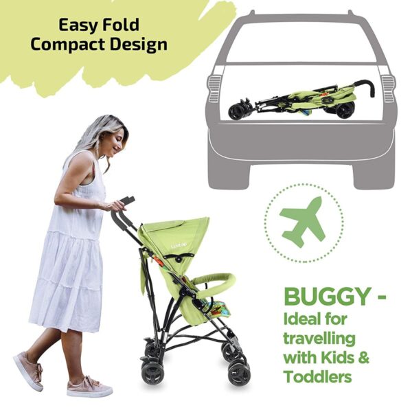 Tutti Frutti Baby Stroller Buggy (green) - Image 4