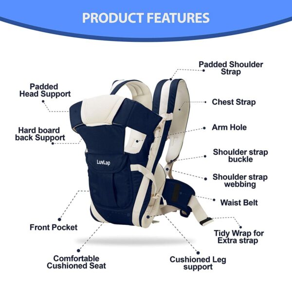 Elegant Baby carrier (Dark Blue) - Image 3
