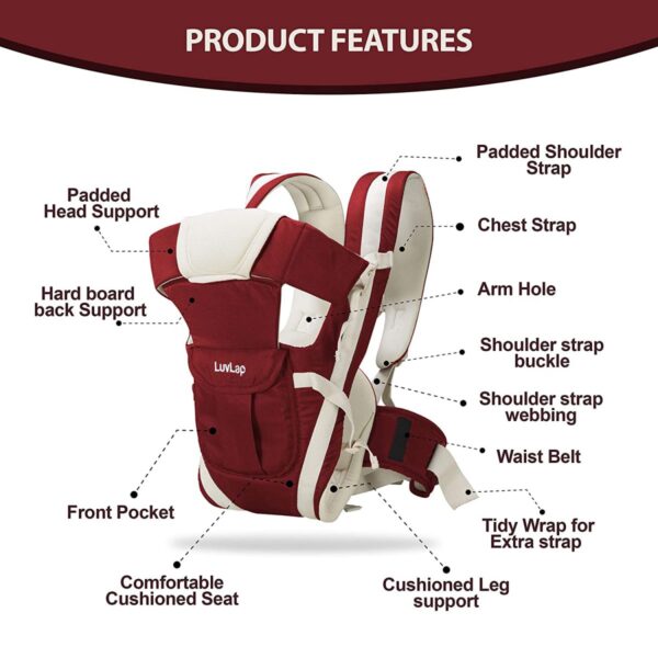 Elegant Baby carrier (Red) - Image 4