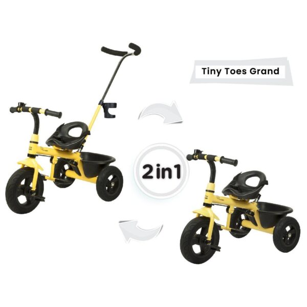 R For Rabbit – Tiny Toes Grand Tricycle (Yellow) - Image 4